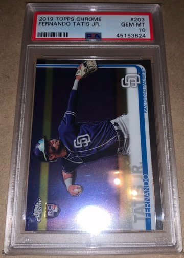2019 Topps Chrome Fernando Tatis RC Rookie Card PSA 10
