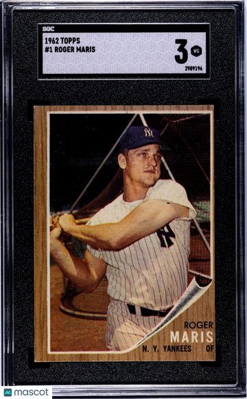 1962 Topps Roger Maris #1 SGC 3