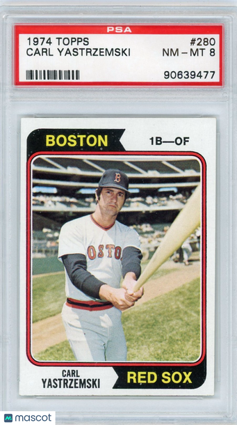 1974 Topps Carl Yastrzemski #280 PSA 8