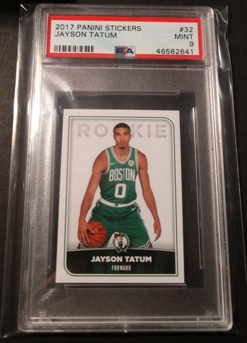 2017 Panini Stickers Jayson Tatum PSA 9 #32