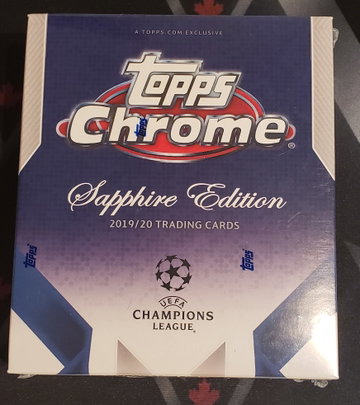 2019/20 UEFA Champions League Topps Chrome Sapphire Sealed Box