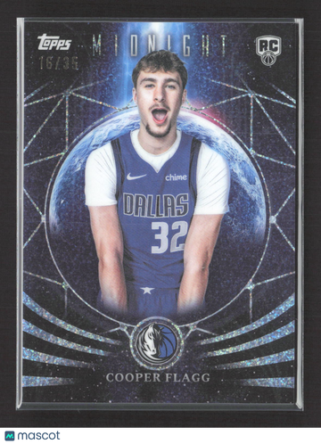 2025 Topps Midnight Moonfall Cooper Flagg #MF-21 16/35 RC