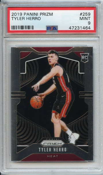Tyler Herro Prizm PSA 9 Rookie NEP