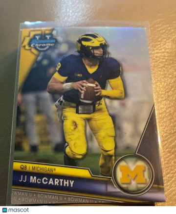 2023 Bowman University Chrome - Refractor JJ McCarthy #124