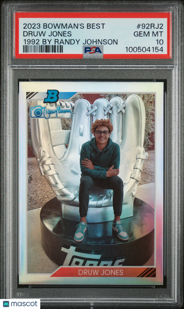 2023 Bowman's Best 1992 Bowman By Randy Johnson Druw Jones #92RJ2 PSA 10