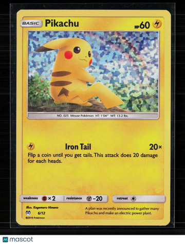Pokemon 2019 Detective Pikachu Pikachu #6/12