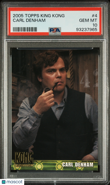2005 Topps King Kong Jack Black Carl Denham ROOKIE #4 PSA 10