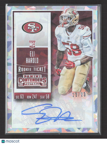 2015 Panini Contenders Football Eli Harold #130 /23 RC