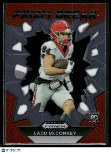 2024 Panini Prizm Draft Picks Ladd McConkey #PB-LMY Prizm Break