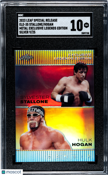 Hogan Stallone 2023 Leaf Special Release #ELE-35 Metal Exclusive Legends Ed. Silver 25 /25 SGC 10