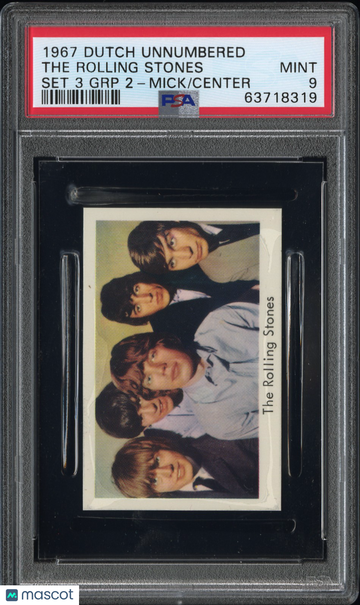 1966 Popbilder Stora Popbildserien Type 2 The Rolling Stones PSA 9