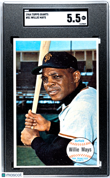 1964 Topps Giants Willie Mays #51 SGC 5.5