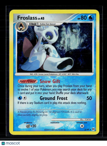 Pokemon 2009 Platinum Froslass #2/99