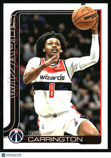 2025-26 Topps Bub Carrington #97 Washington Wizards