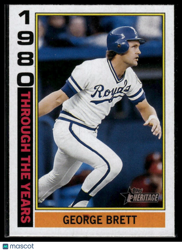 2025 Topps Heritage George Brett #TTY-4 Through the Years