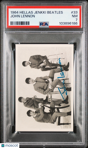 1964 Hellas Jenkki Beatles John Lennon #33 PSA 7
