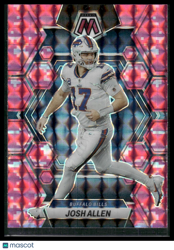 2023 Panini Mosaic Josh Allen #21 Camo Pink Mosaic