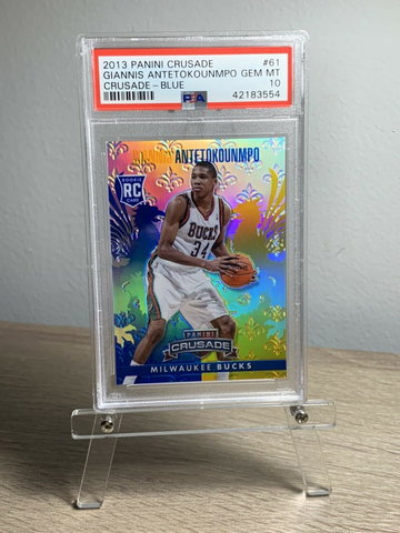 2013 Panini Crusade Blue Giannis Antetokounmpo PSA 10 GEM MINT RC Rookie Rare
