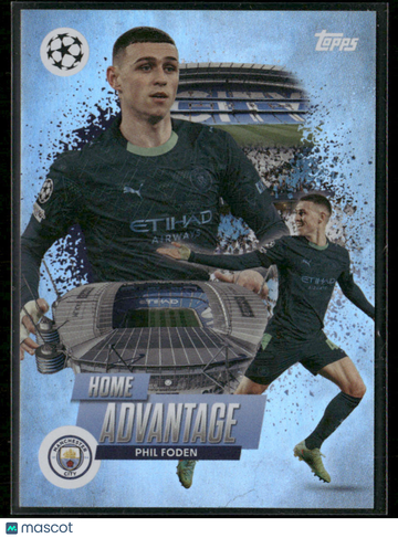 2026 2025-26 Topps Flagship UEFA Champions League Home Advantage Phil Foden #HP-14 SSP Case Hit