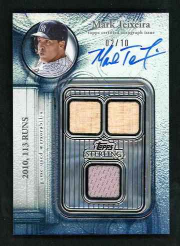 2025 Topps Sterling SWA-MTX Mark Teixeira Sterling Swings /10 VG New York Yankees Auto