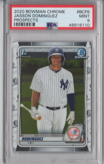 2020 Bowman Chrome Jasson Dominguez PSA 9