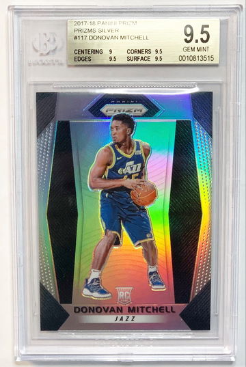 2017-18 Panini Prizm Donovan Mitchell Silver BGS 9.5
