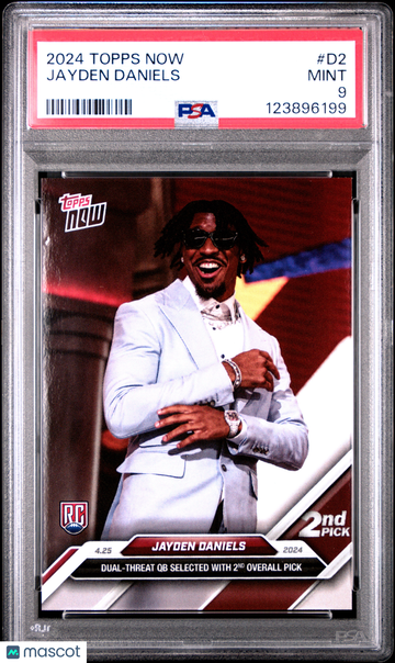 2024 Topps Now Jayden Daniels #D2 Rookie PSA 9