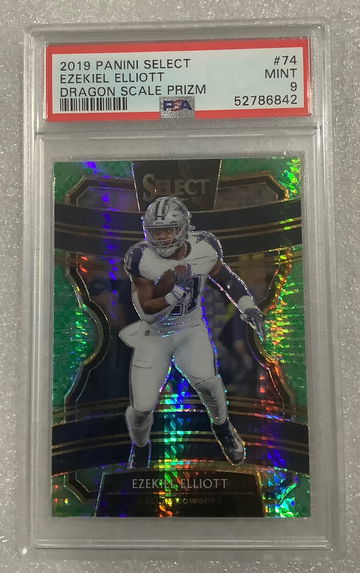 2019 Select Dragon Ezekiel Elliott Concourse/88 PSA 9 Cowboys 