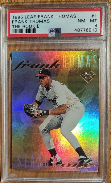 1995 Leaf Frank Thomas "The Rookie" PSA 8