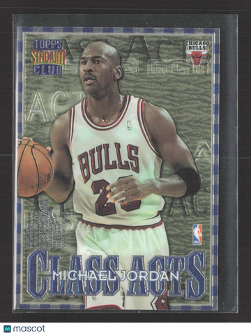 1997 Topps Stadium Club Class Acts Michael Jordan Jerry Stackhouse #CA1 Refractor