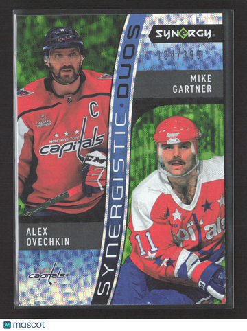 2024 Upper Deck Synergy Synergy Hockey Synergistic Duos Alex Ovechkin Mike Gartner #SD-6 Blue 104/399