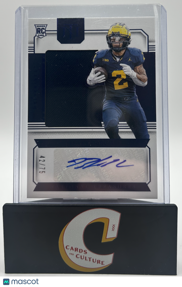 2024 Panini National Treasures Collegiate Blake Corum #RSS-BCM /75 Patch RC