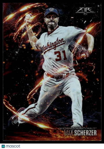 2018 Topps Fire Max Scherzer #FT-1 Flamethrowers