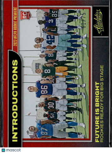Various Players 2023 Panini Absolute Introductions RC Red /75 Various