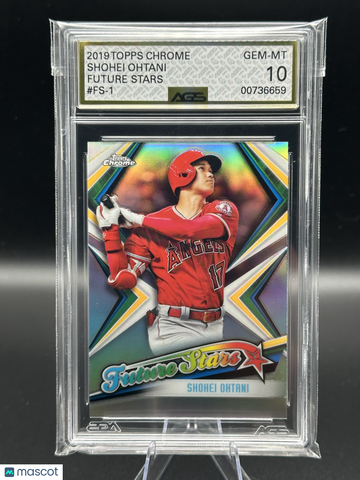 2019 Topps Chrome Future Stars Shohei Ohtani #FS-1 Refractor AGS 10