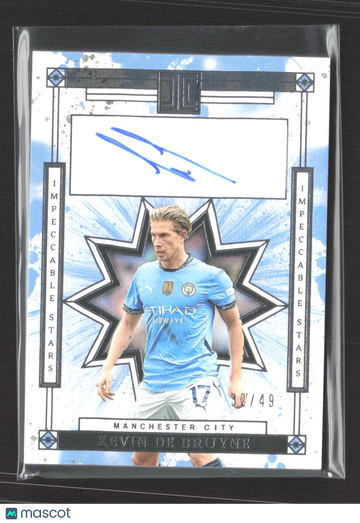 2025 Panini Impeccable Impeccable Stars Kevin De Bruyne #IS-KDB /49