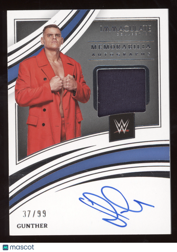 2023 Panin Immaculate Memorabilia Autographs Gunther #MA-GTH /99