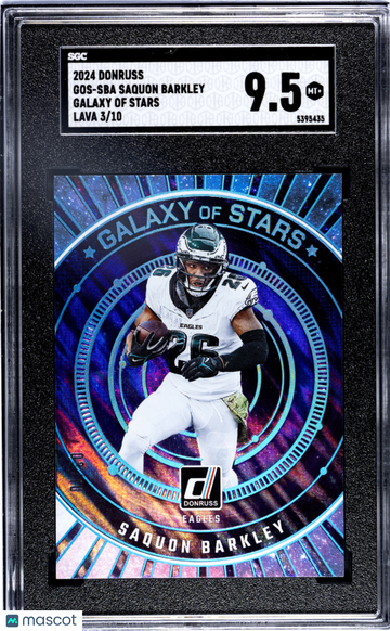2024 Donruss Saquon Barkley #GOS-SBA Galaxy Of Stars Lava SGC 9.5