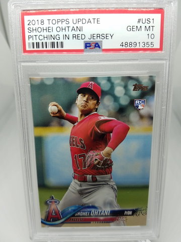 Shohei Ohtani Angels Topps US1 PSA 10 RC