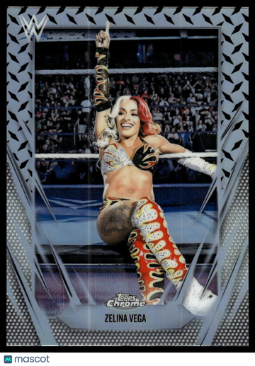 2026 Topps Chrome WWE Zelina Vega #189 Diamond Plate Refractor