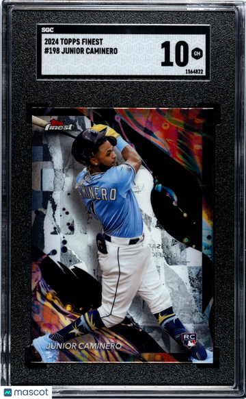 2024 Topps Finest Junior Caminero #198 SGC 10