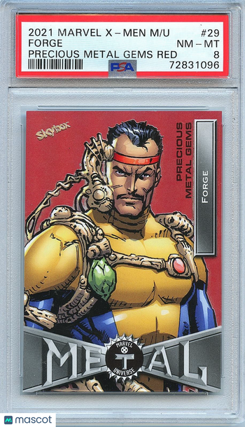 2021 Upper Deck Marvel X-Men Metal Universe Forge #29 PSA 8