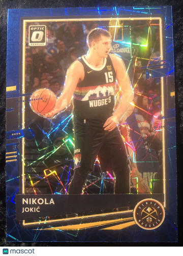 Nikola Jokić 2020-21 Panini Donruss Optic Prizm BLUE VELOCITY #96 Denver Nuggets