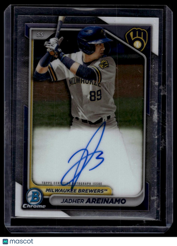 2024 Bowman Jadher Areinamo #CPA-JA Chrome Prospect Autographs AU