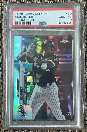 2020 Topps Chrome Luis Robert Refractor #10 PSA 10