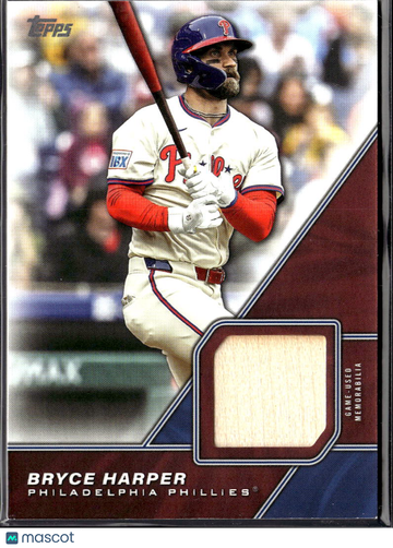 Bryce Harper 2026 Topps Major League Material Relic Game-Used Memorabilia Philadelphia Phillies