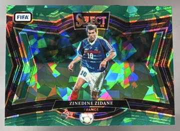 2024-25 Panini Select FIFA Zinedine Zidane #249 Green Ice Field Level SP