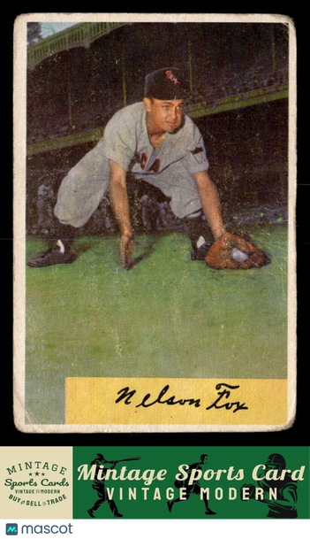 1954 Bowman Nelson Fox #6