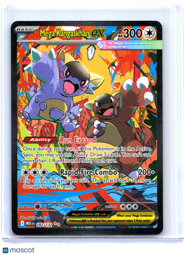 Mega Evolution Base Set Mega Kangaskhan ex Holo Special Illustration Rare #182/132