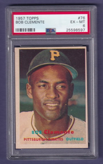 1957 Topps #76 Bob Clemente PSA 6